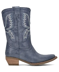Frye and Co. Women's Irlene Short Deco Stitch Almond Toe Boots