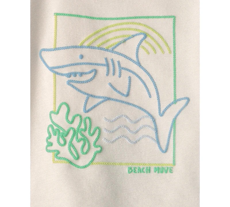 Carter's Baby Boys' Shark Top, Bodysuit and Shorts, 3-Piece Set