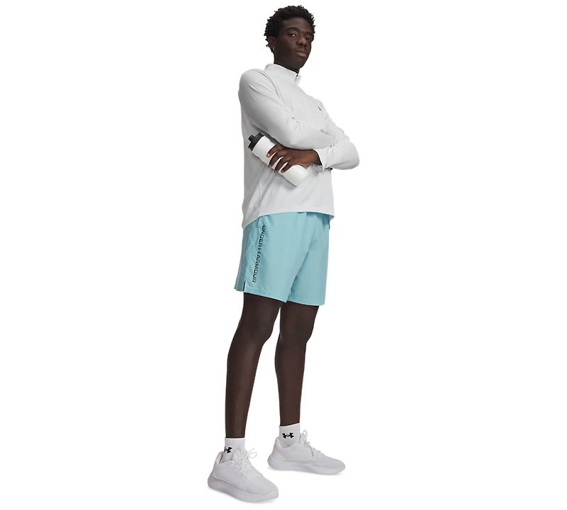 Under Armour Men's Moisture-Wicking Logo-Print 8-1/4" Tech Shorts
