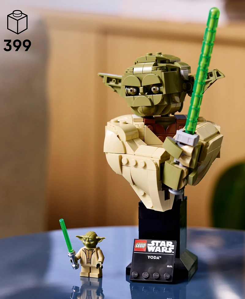 Lego Star Wars: Attack of the Clones Yoda Bust 75438 Building Set, 399 Pieces