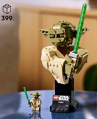 Lego Star Wars: Attack of the Clones Yoda Bust 75438 Building Set, 399 Pieces