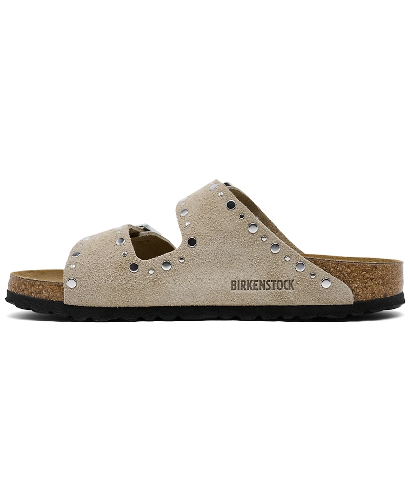 Birkenstock Women's Arizona Rivets Suede Leather Sandals from Finish Line