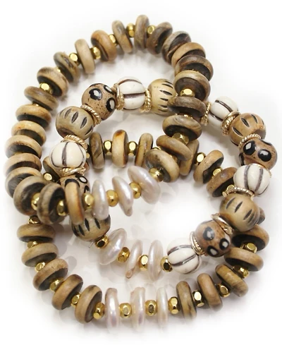 Michael Gabriel Designs Horn Wood Bracelets