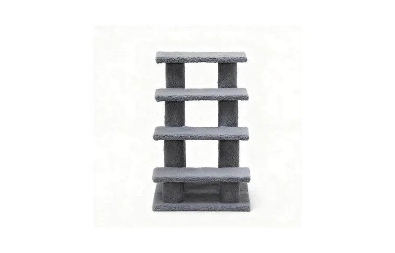 Zeus & Ruta 4 Tier Cat Tree Step Tower Pet Activity Center with Sisal Scratching Post for Indoor Cats