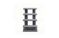 Zeus & Ruta 4 Tier Cat Tree Step Tower Pet Activity Center with Sisal Scratching Post for Indoor Cats