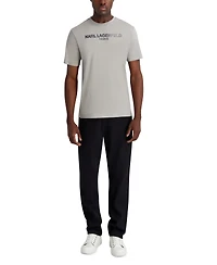 Karl Lagerfeld Paris Men's Crewneck Logo T-Shirt