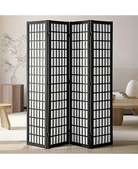 Sugift Room Divider, 4 Panel Japanese Folding Privacy Screen, Indoor Partition