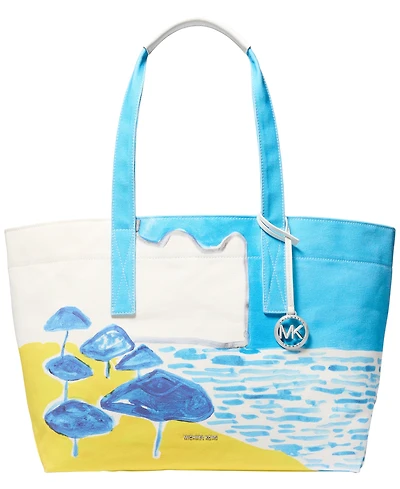 Michael Michael Kors Printed Cotton Extra-Large Tote Handbag
