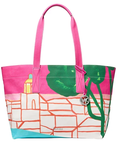 Michael Kors Printed Cotton Extra-Large Tote Handbag