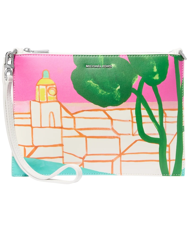 Michael Michael Kors Jet Set Small Convertible Zip-Top Wristlet Handbag