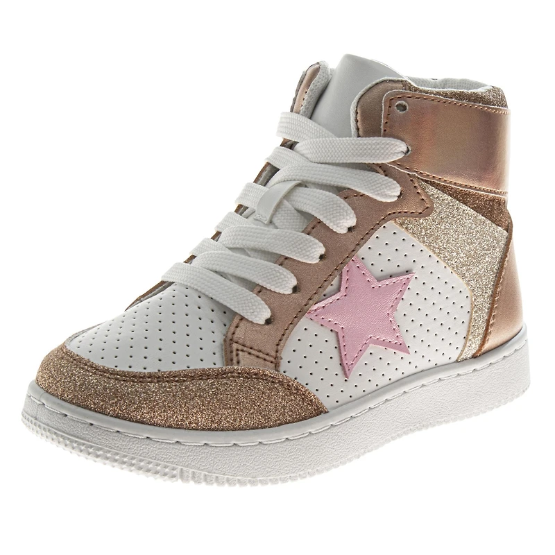 Kensie Girl Little Girls ' HighTop Sneakers Stylish and Trendy Footwear (Little Kid)