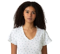 Hue Women's Cotton Pointelle Pajamas Top