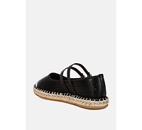 London Rag Women's Noori Woven Dual Buckle Sandals