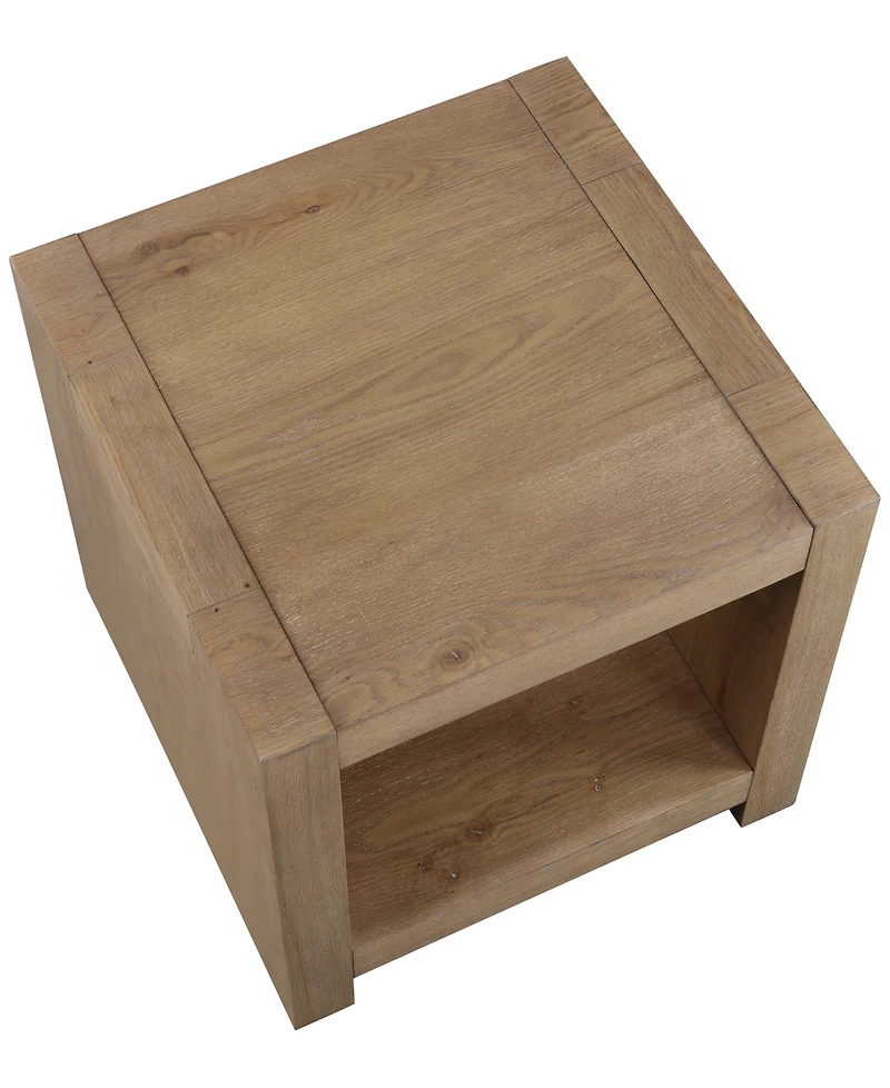 Macai 24" Wood Square End Table