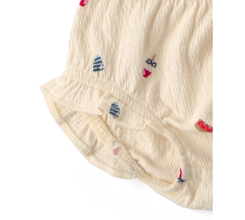 Carter's Baby Girls' Fourth of July Top and Shorts, 2-Piece Set