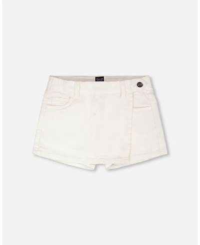Deux par Deux Little Girls Stretch Twill Skort