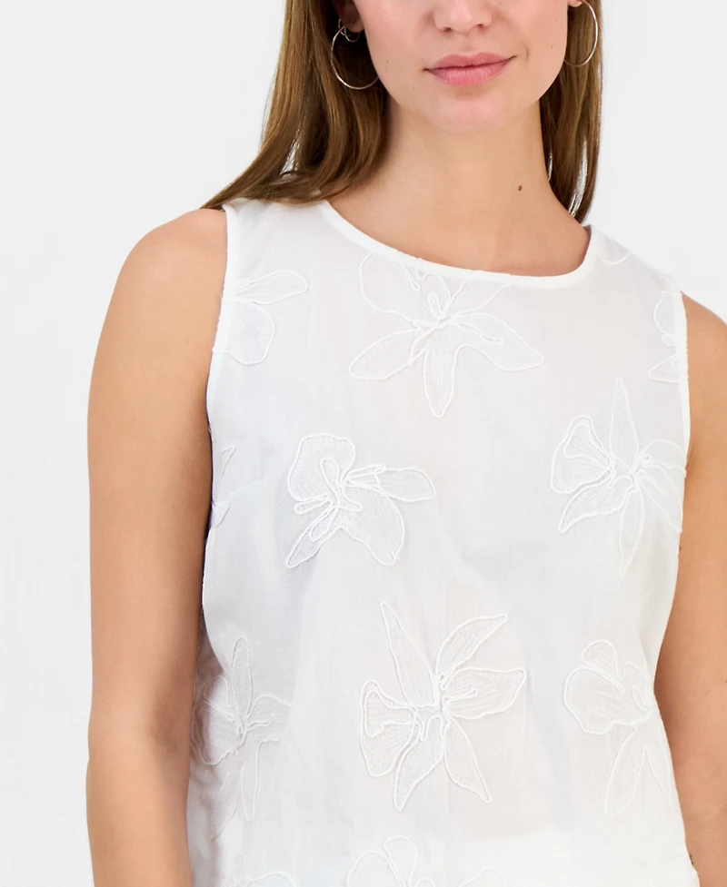 I.n.c. International Concepts Petite Jacquard Sleeveless Blouse, Macy's Exclusive