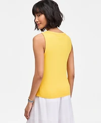 On 34th Women's Embroidered Boatneck Tank Top, Macy's Exclusive