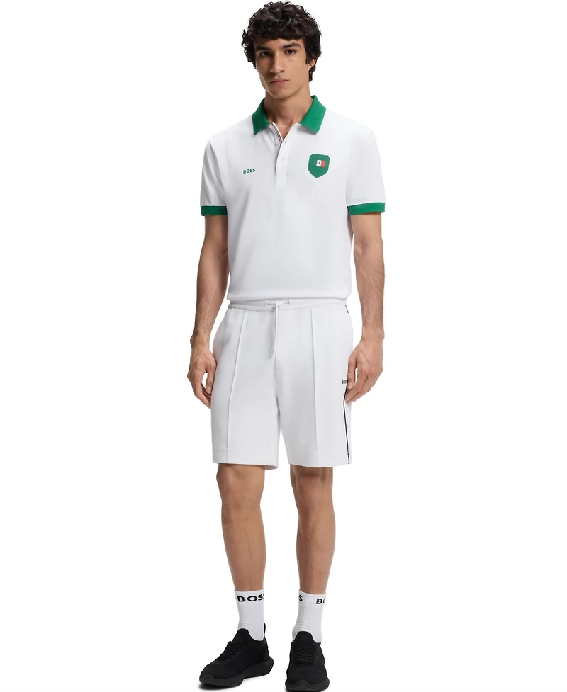 Boss by Hugo Men's Paddy Mexico Flag Trim Polo Shirt