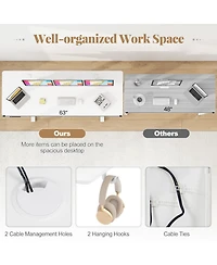Gouun 63 in Electric Standing Desk with 3 Memory Heights and Led Display