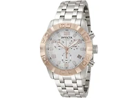 Invicta Men's 11451 Pro Diver Quartz Chronograph Silver Dial Watch