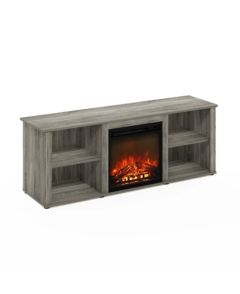 Homlux Modern Fireplace Tv Stand for TVs up to 65" with 1400W Electric Fireplace