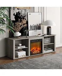 Homlux Modern Fireplace Tv Stand for TVs up to 65" with Storage Media Console