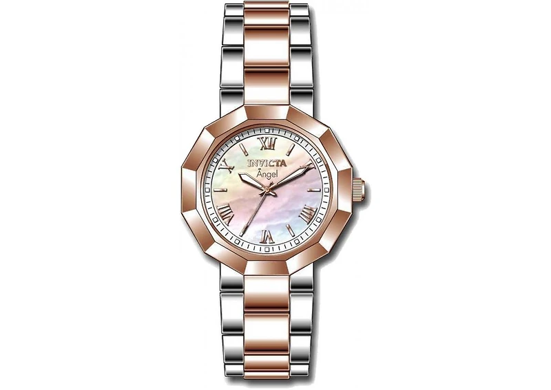 Invicta Women's 0545 Angel Quartz Mother of Pearl Dial Watch