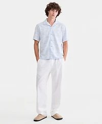 Sun + Stone Men's Knit Medallion-Print Camp Shirt, Macy's Exclusive