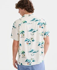 Sun + Stone Men's Ramos Printed Short-Sleeve Camp Shirt, Macy's Exclusive