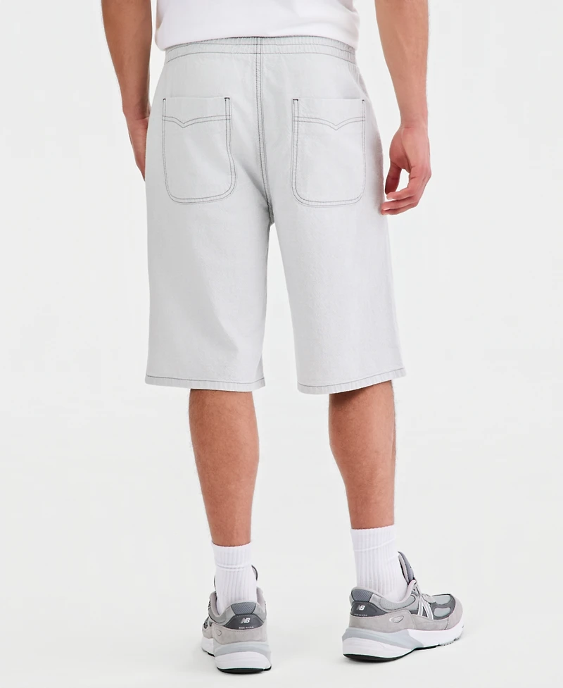 Sun + Stone Men's Lisbon Cotton Pull-On Shorts, Macy's Exclusive