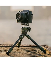 Tilta Tabletop Ball Head with 1-Stage Carbon Fiber Tripod Legs, Snow White