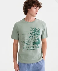 Sun + Stone Men's Cotton Jeep Spirit Graphic T-Shirt, Macy's Exclusive