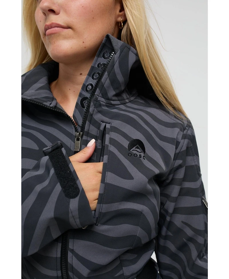 Oosc Women's Chic Ski Suit - Black Tiger