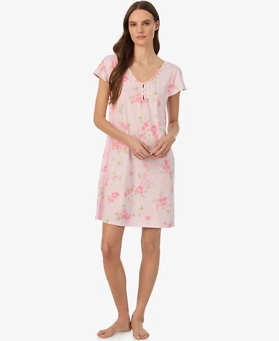 Lauren Ralph Lauren Women's Flutter-Sleeve V-Neck Gown