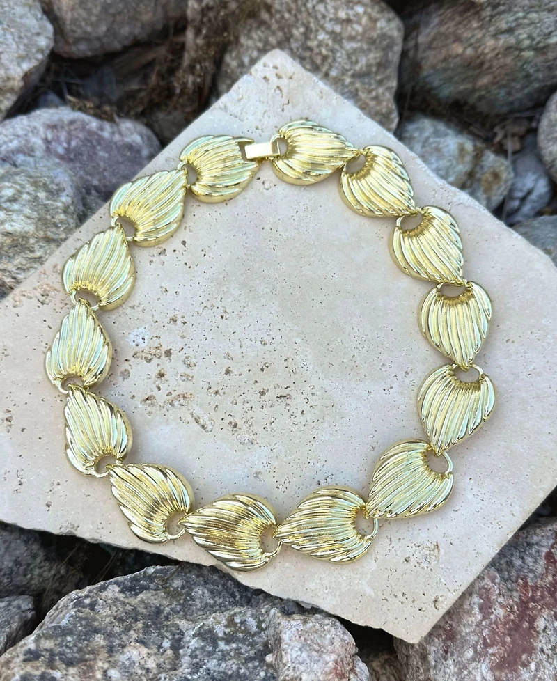 Adornia 14k Gold Plated Deco Link Necklace