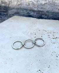 Adornia Silver Connected 3-Piece Stack Ring