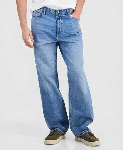 Sun + Stone Men's Palm Wash Loose-Fit Jeans, Macy's Exclusive