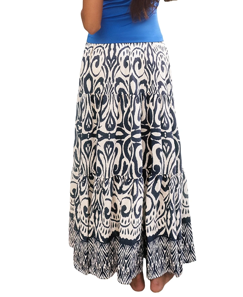 Cupshe Women's Heatwave Honey Ornate Maxi Skirt