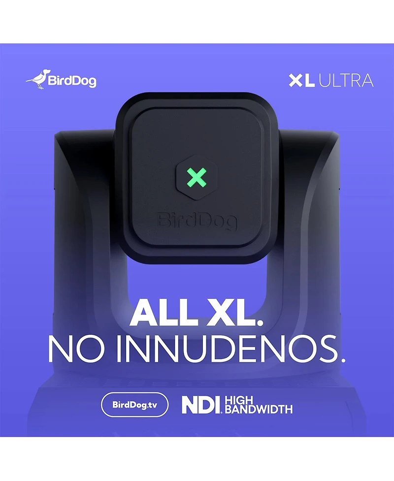 BirdDog Xl Ultra 4K Ultra Hd Ndi HX3/HX2 Hdmi/3G-sdi/Usb 20x Ptz Camera with Ai Tracking