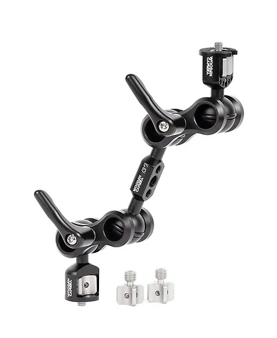 Wooden Camera Universal Ultra Arm 3" Monitor Mount with Combo 1/4-20 and 3/8-16 Screw Knob