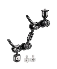 Wooden Camera Universal Ultra Arm 3" Monitor Mount with Combo 1/4-20 and 3/8-16 Screw Knob