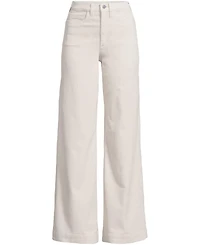 Lands' End Women's Plus High Rise Wide Leg Corduroy Pants