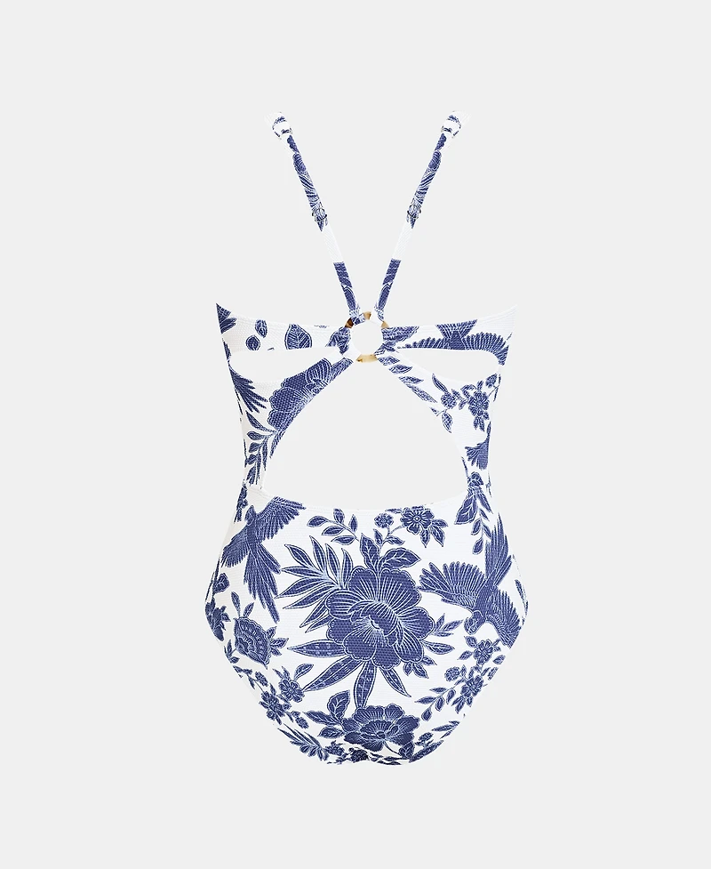 Cupshe Women's Classic One-Piece Swimsuit with Back O-Ring Detail