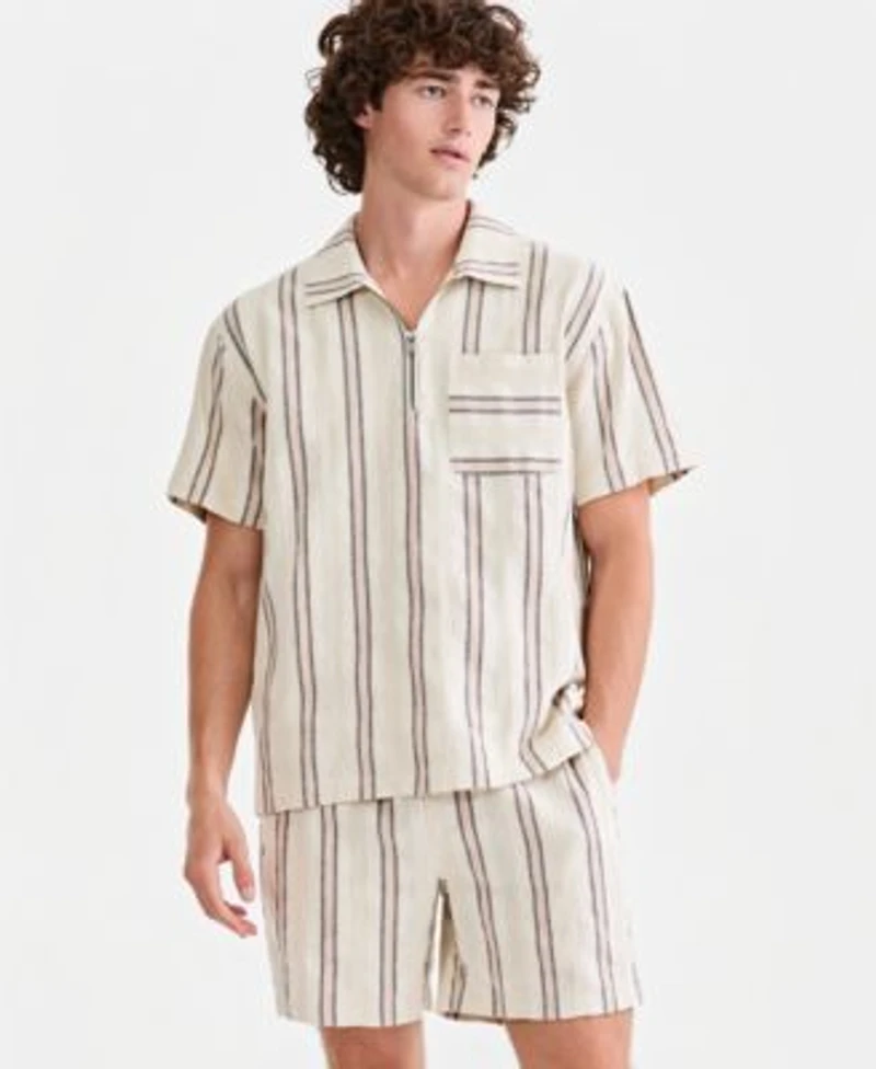 Sun Stone Mens Roan Cotton Striped Matching Set Macys Exclusive
