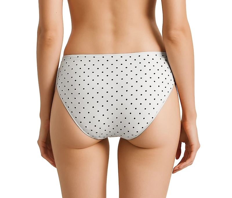 Lands' End Women's Lands End Bikini True Solutions Light Weight Microfiber Basics 3 Pack Panties, Clay/Navy/Blk, X-Large