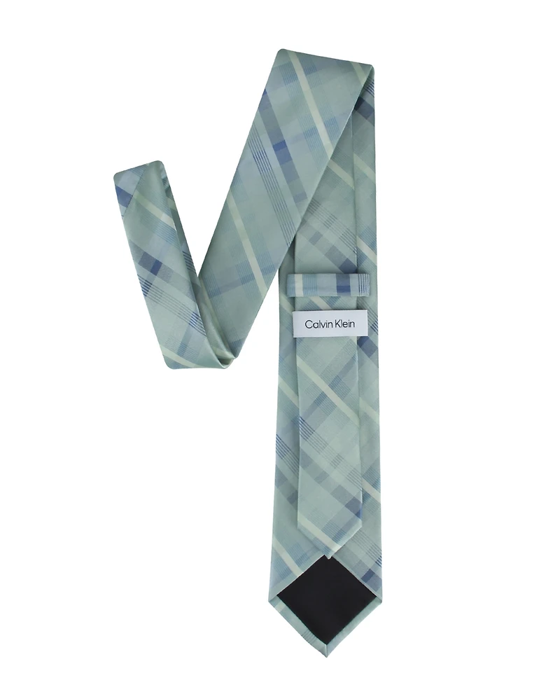 Calvin Klein Men's Drogo Plaid Pattern Tie