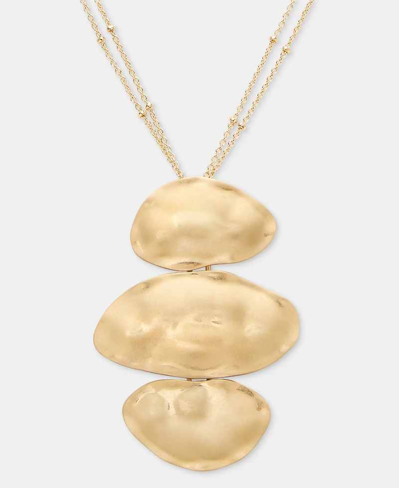 Style & Co Triple Pendant Necklace, 36" + 3" extender, Macy's Exclusive