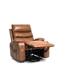 Maison Boucle Power Lift Recliner Chair for Elderly with Heat and Massage, Faux Leather Electric Reclining Remote Control.