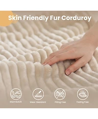 Xizzi 58" Oversized Round Lounge Chaise, No Assembly Required, Cloud Large Indoor Circle Chair, Fluffy Modern Sleeper Sofa Bed for Living Room